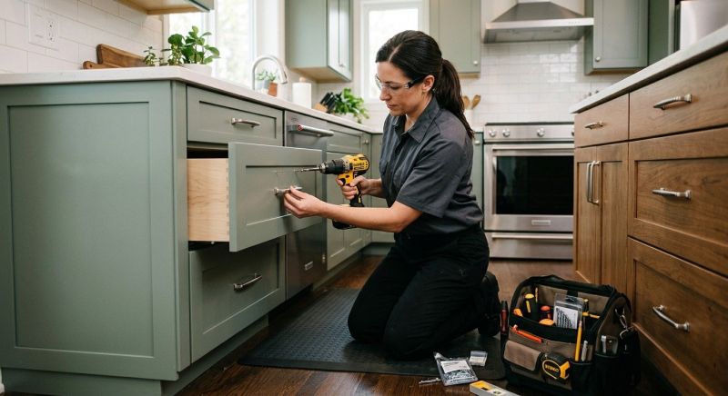 Cabinet Hardware Installation in Kansas City, KS