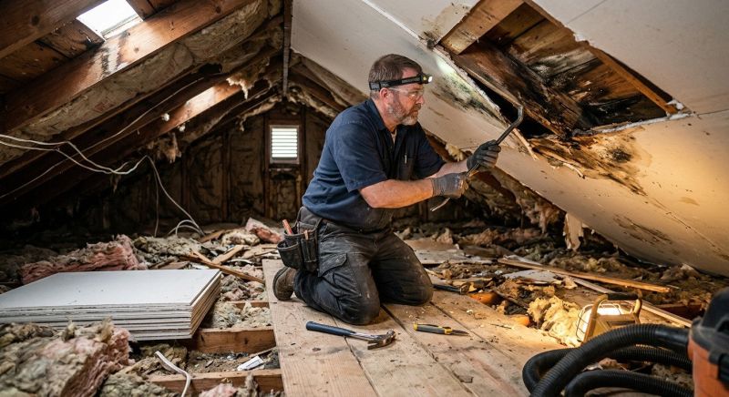 Water Damage Ceiling Repair in Littleton, CO